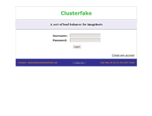 Tablet Screenshot of clusterfake.net
